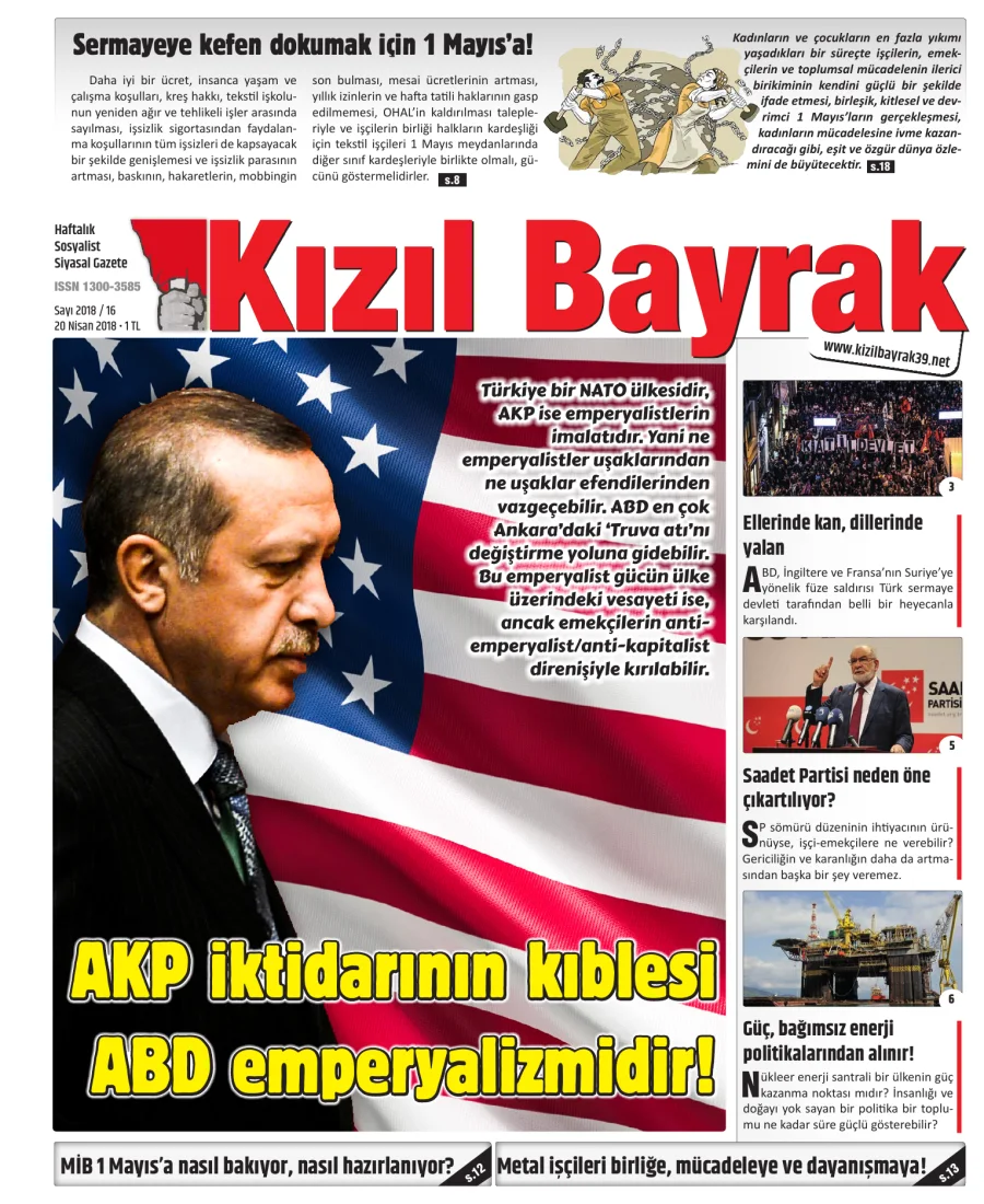 Yıl 2018 Sayı 16 20 Nisan kitap kapağı