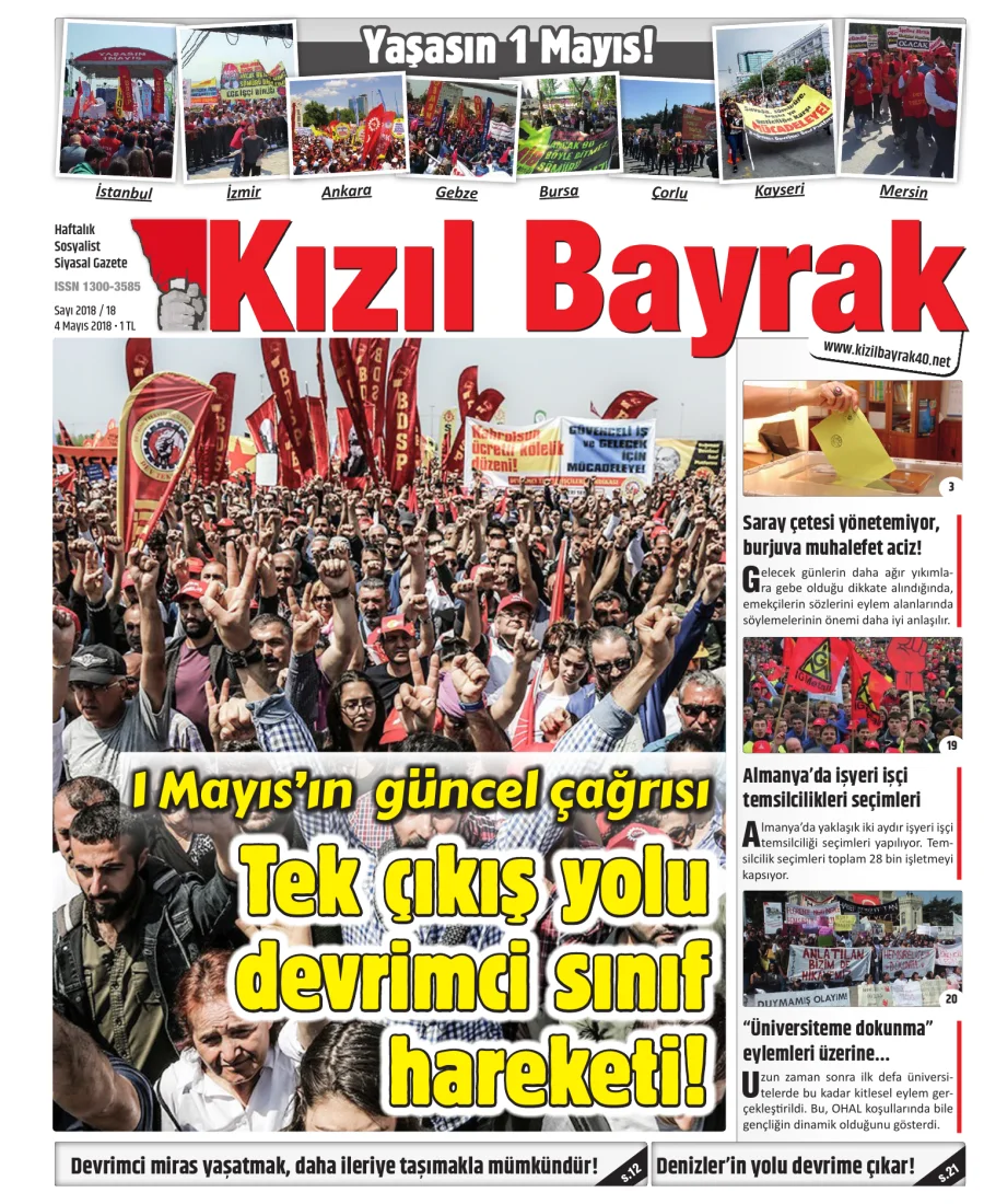 Yıl 2018 Sayı 18 04 Mayis kitap kapağı