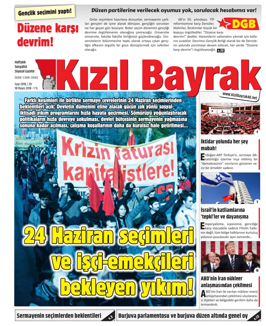 Yıl 2018 Sayı 20 18 Mayis kitap kapağı