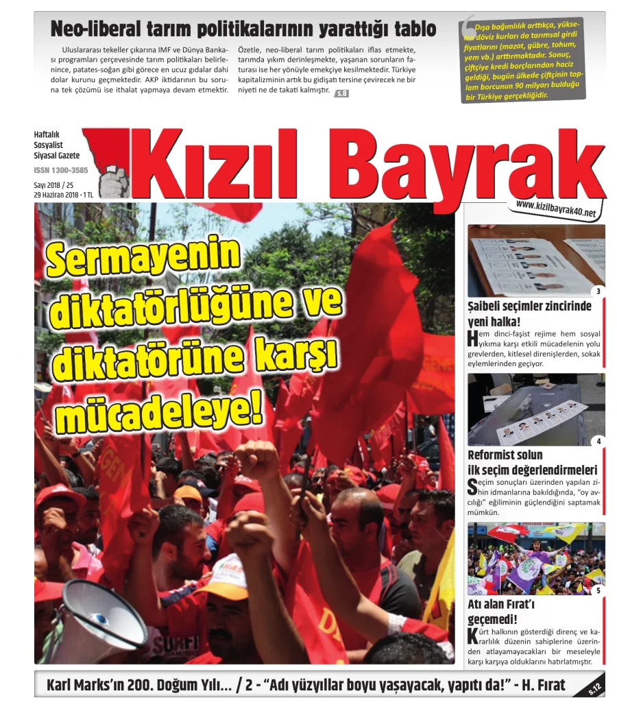 Yıl 2018 Sayı 25 29 Haziran kitap kapağı