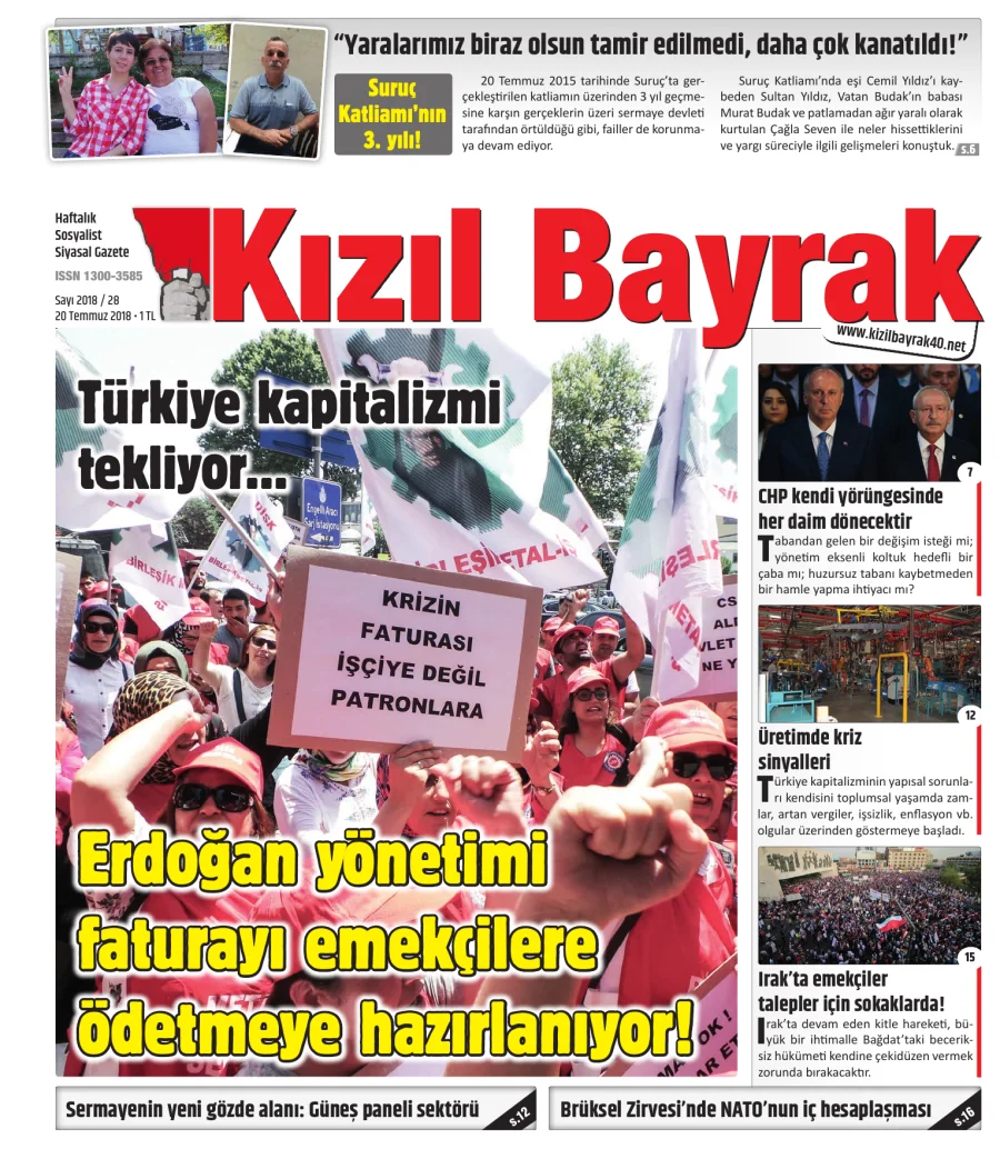Yıl 2018 Sayı 28 20 Temmuz kitap kapağı