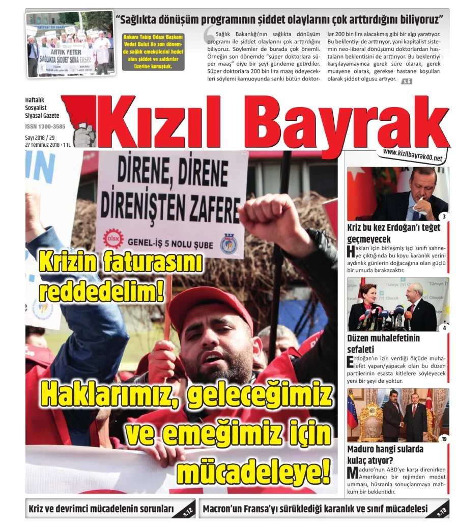 Yıl 2018 Sayı 29 29 Temmuz kapak görseli