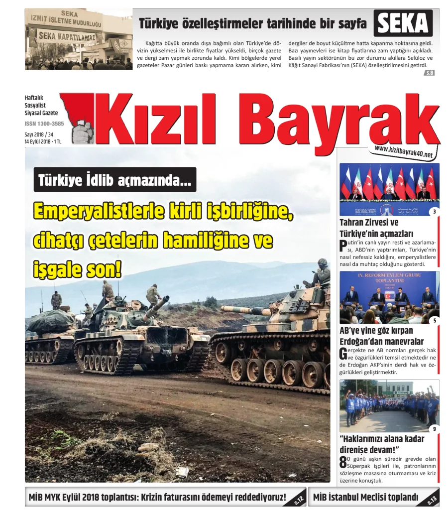 Yıl 2018 Sayı 34 14 Eylül kitap kapağı