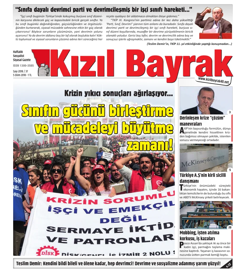 Yıl 2018 Sayı 37 05 Ekim kapak görseli