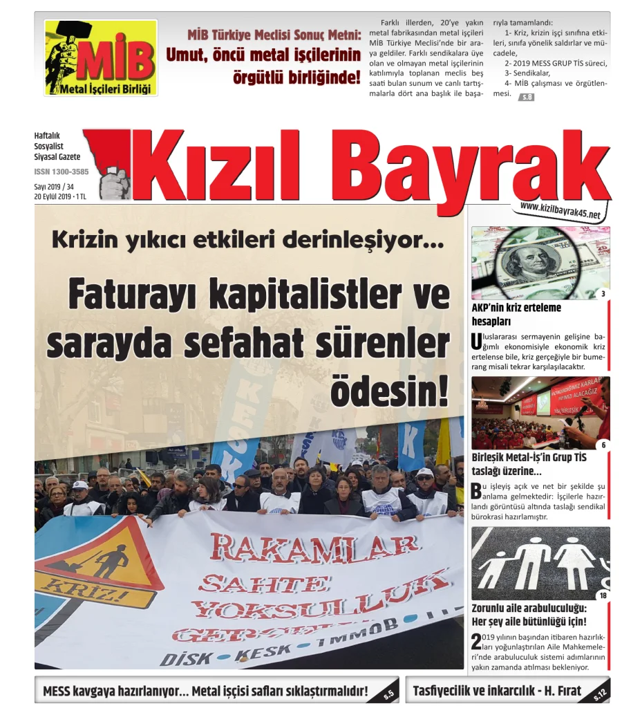 Yıl 2019 Sayı 34 20 Eylül kitap kapağı
