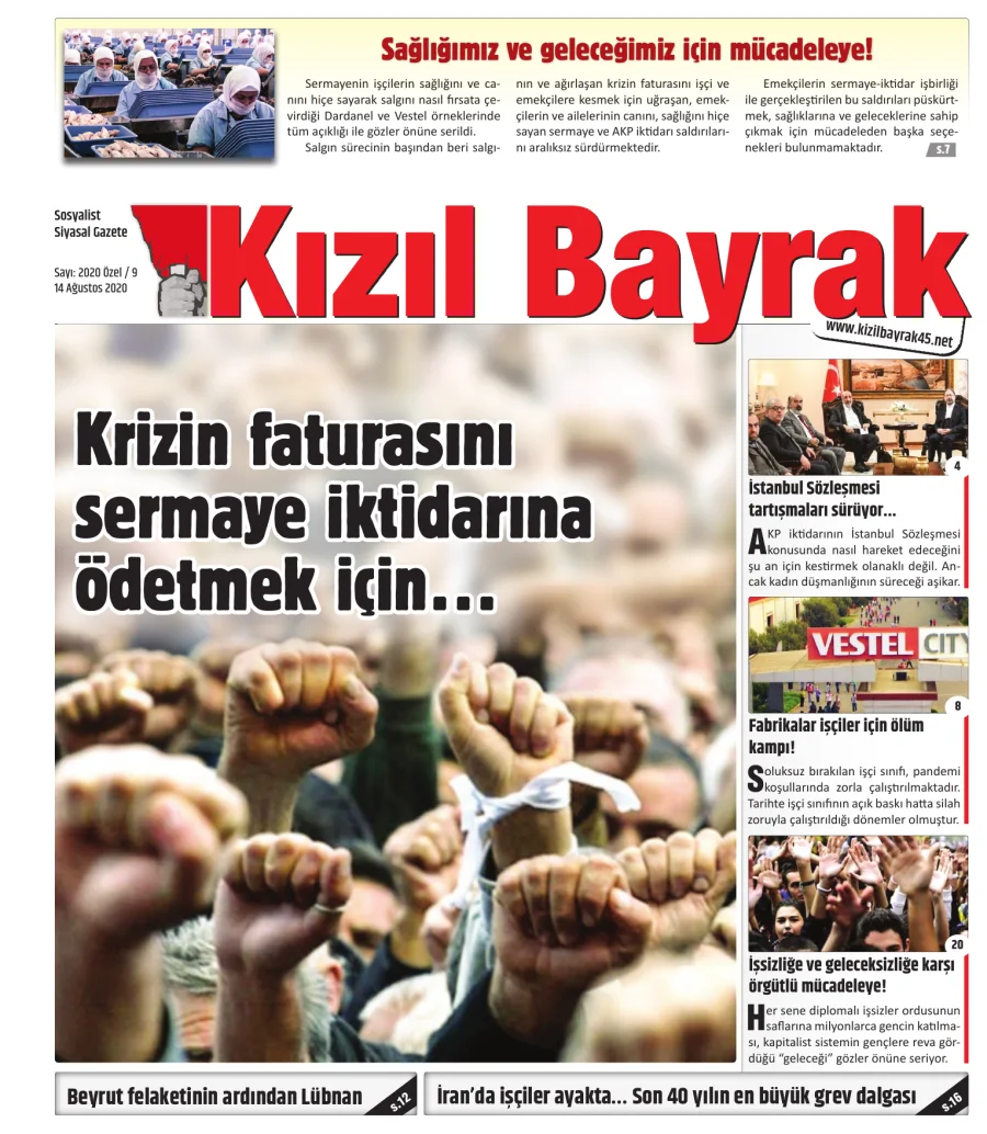 Yıl 2020 Sayı 20 14 Ağustos kitap kapağı