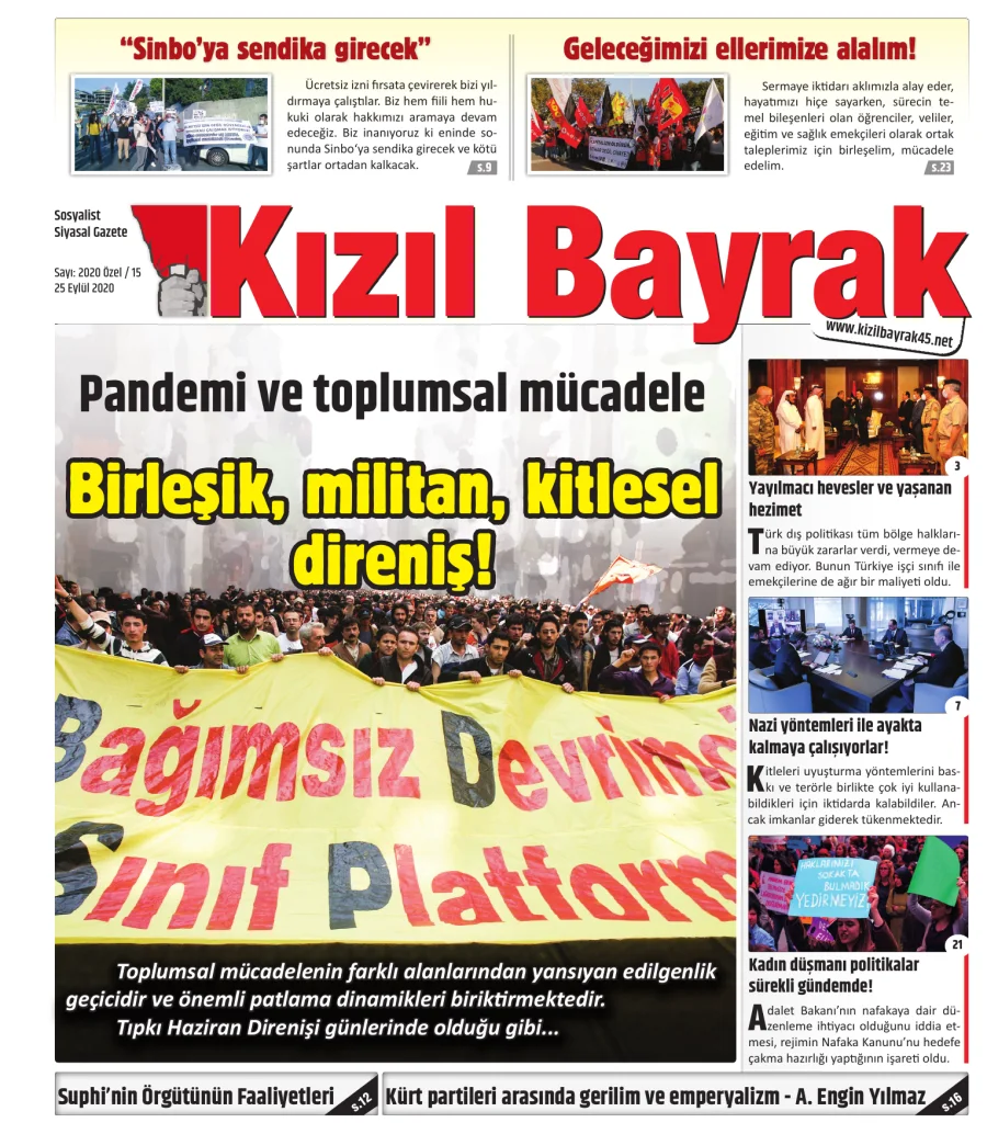 Yıl 2020 Sayı 26 25 Eylül kitap kapağı