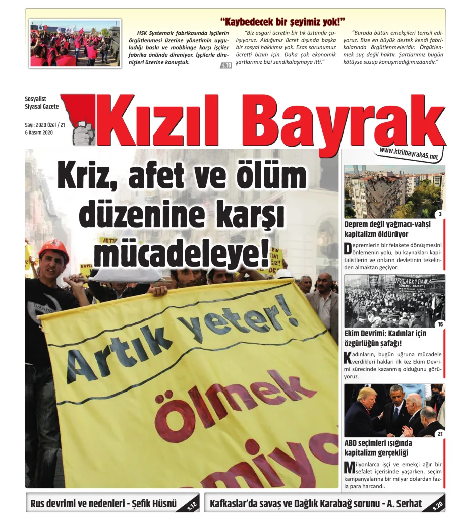 Yıl 2020 Sayı 32 6 Kasım kapak görseli