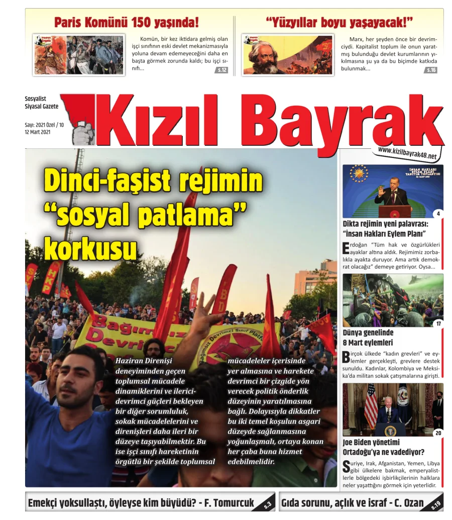 Yıl 2021 Sayı 10 12 Mart kitap kapağı
