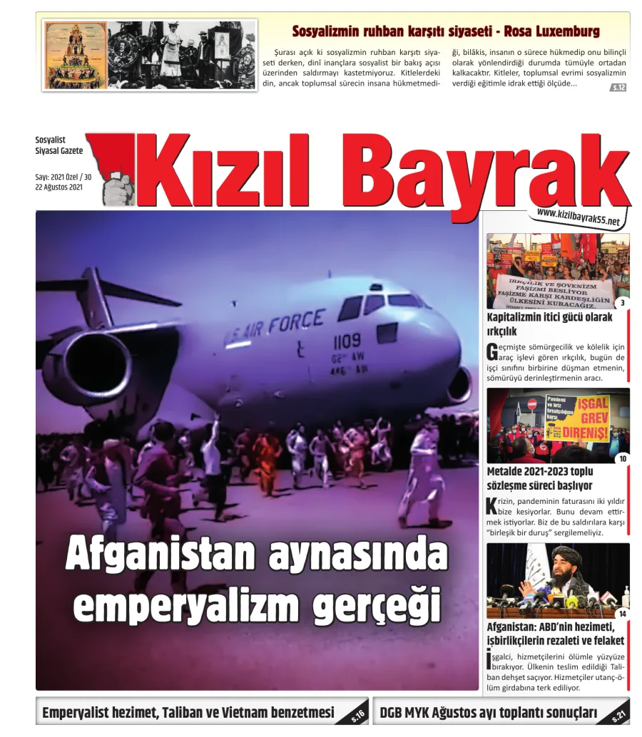 Yıl 2021 Sayı 30 22 Ağustos kitap kapağı