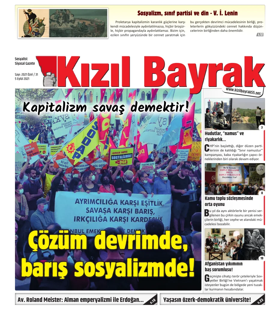 Yıl 2021 Sayı 31 5 Eylül kitap kapağı