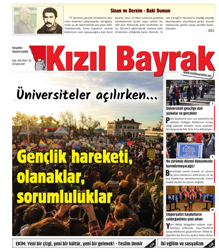 Yıl 2021 Sayı 34 26 Eylül kitap kapağı