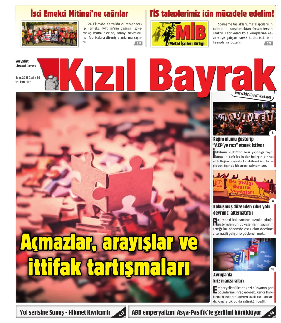 Yıl 2021 Sayı 36 17 Ekim kitap kapağı