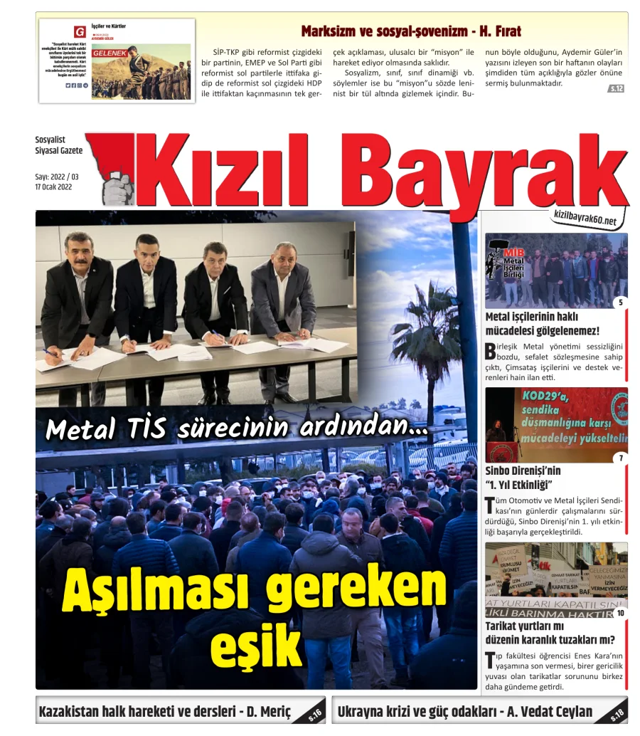 Yıl 2022 Sayı 03 17 Ocak kitap kapağı