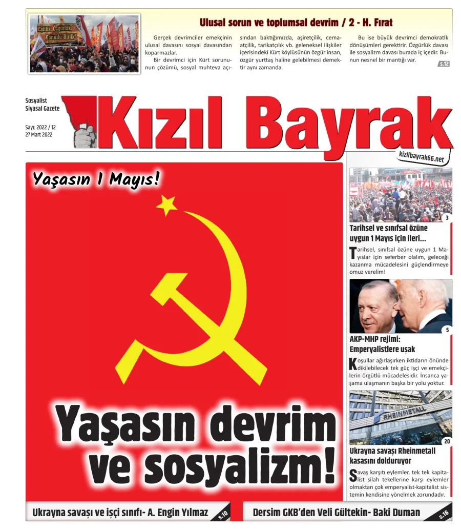 Yıl 2022 Sayı 12 27 Mart kitap kapağı