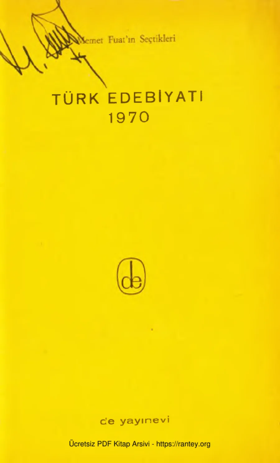 Yıllığı Türk Edebiyatı 1970 kapak görseli