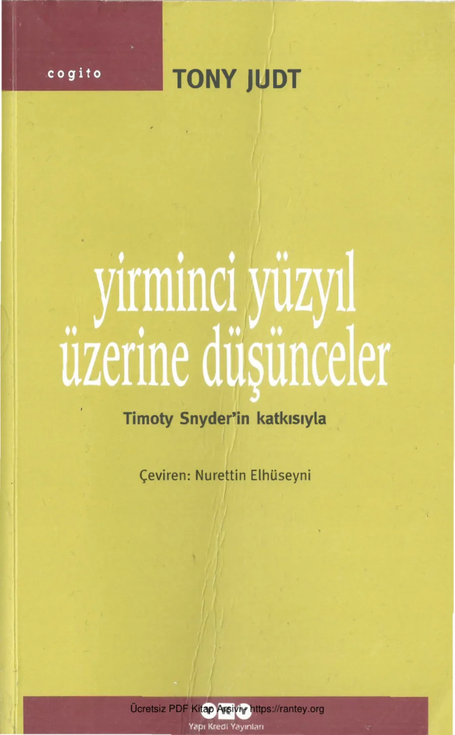 Yirminci Yüzyil Üzerine Düşünceler kapak görseli