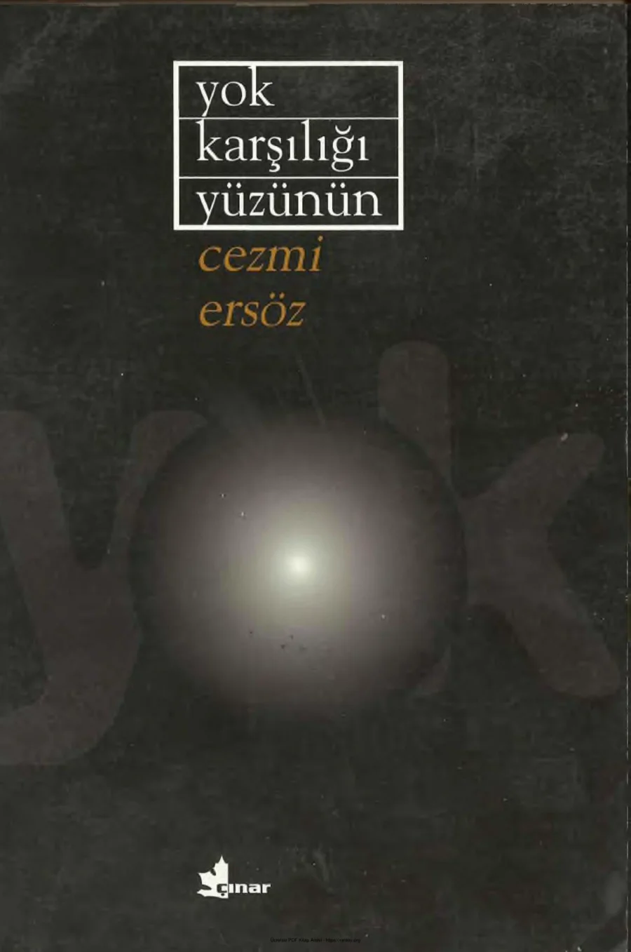 Yok Karşılığı Yüzünün kapak görseli