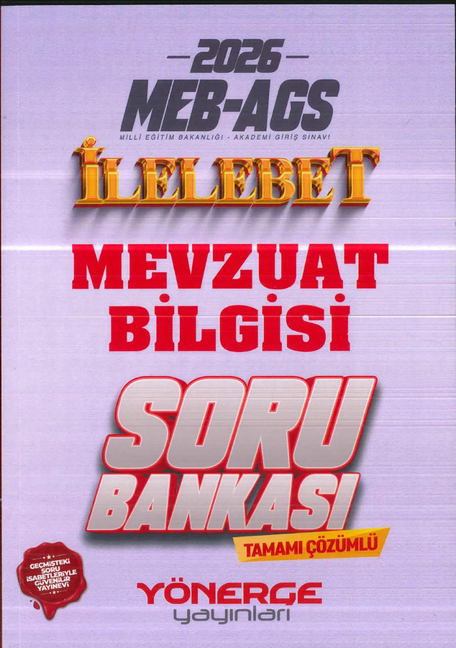 YÖNERGE AGS MEVZUAT SORU BANKASI 2026 kapak görseli