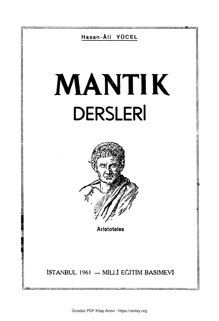 Yücel Mantık Dersleri MEB 1961 kapak görseli
