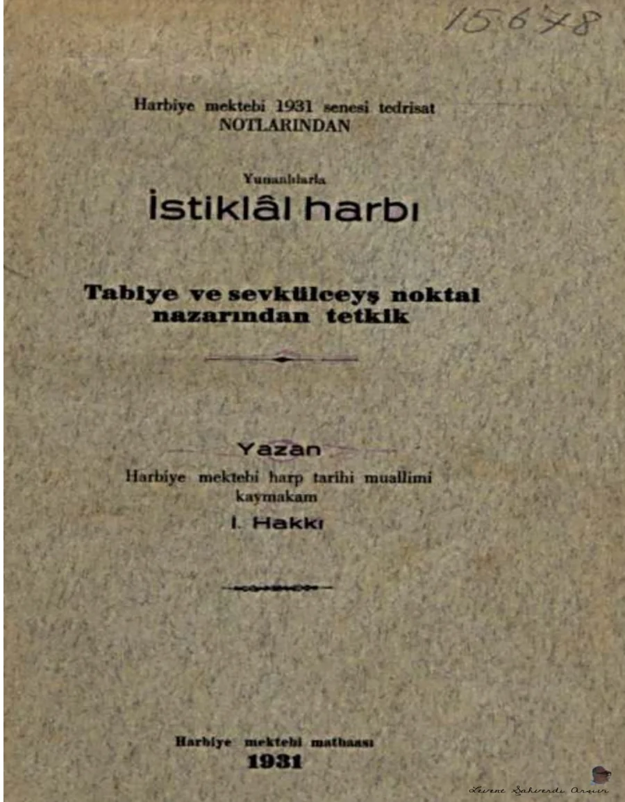 Yunanlılarla İstiklal Harbi kapak görseli