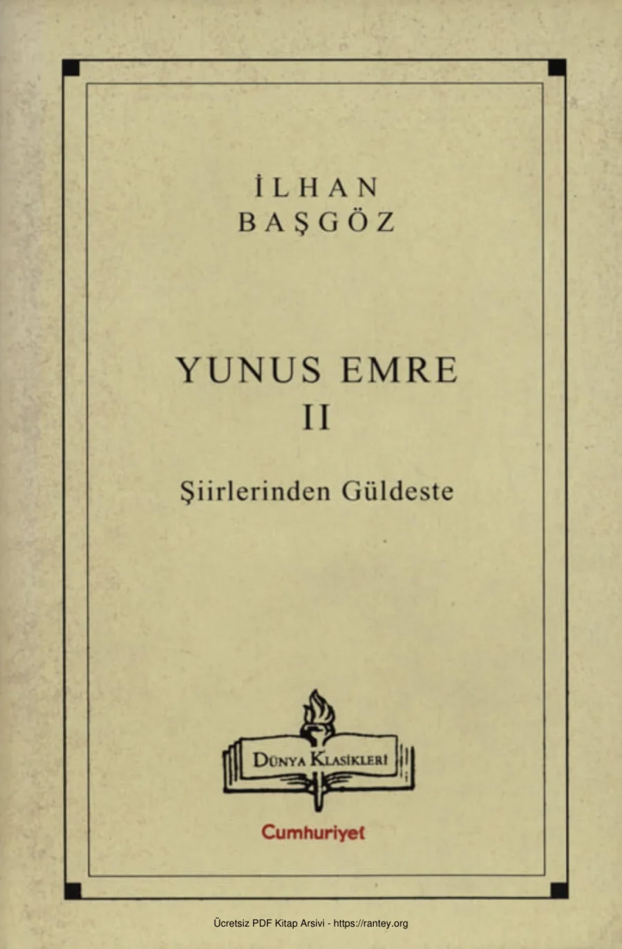 Yunus Emre 2 Şiirlerinden Güldeste kapak görseli