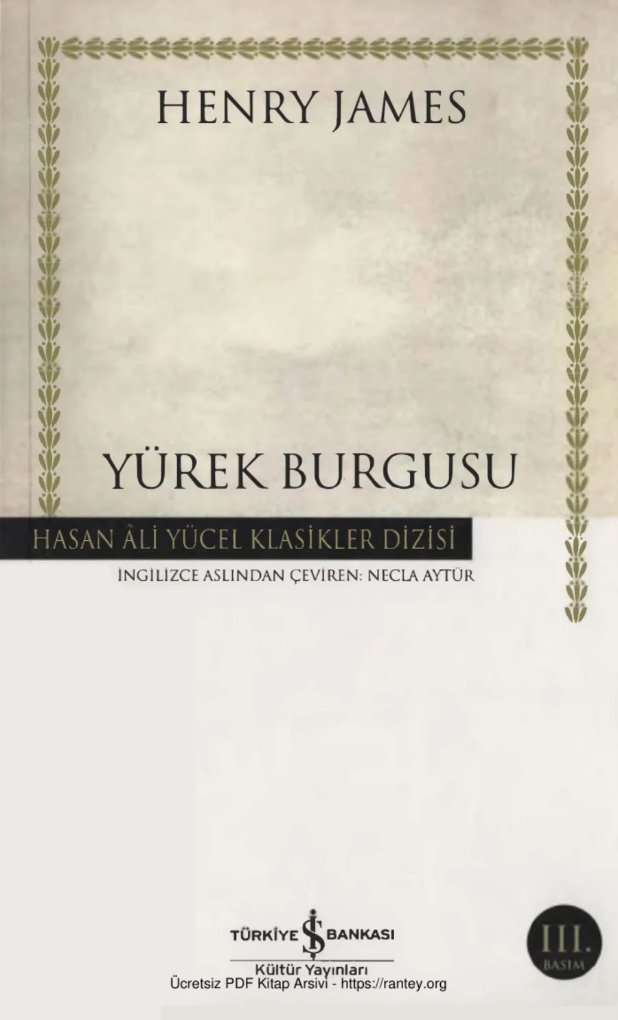 Yürek Burgusu İş Bankası Yayınları kapak görseli