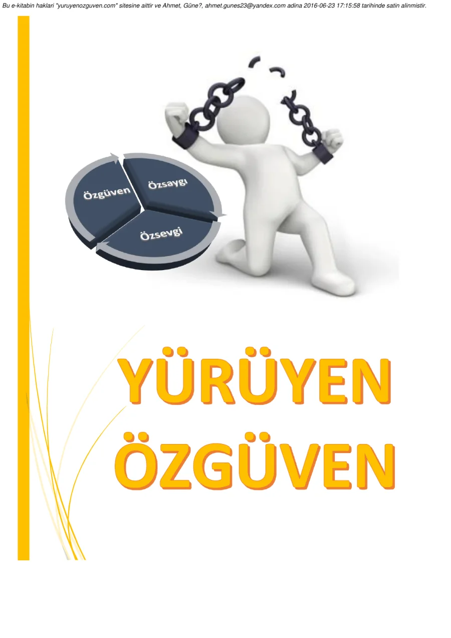 Yürüyen Özgüven kapak görseli