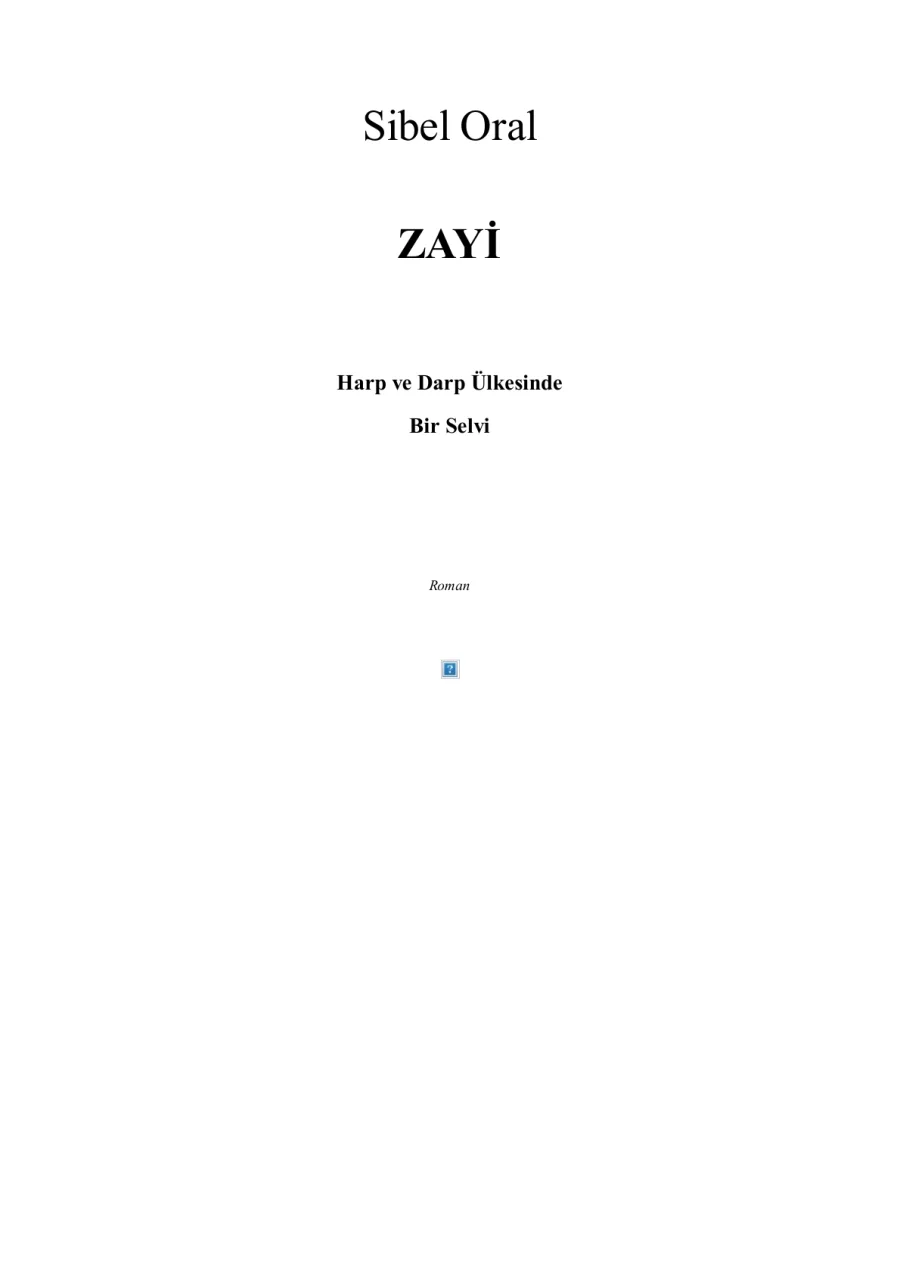 Zayi kapak görseli