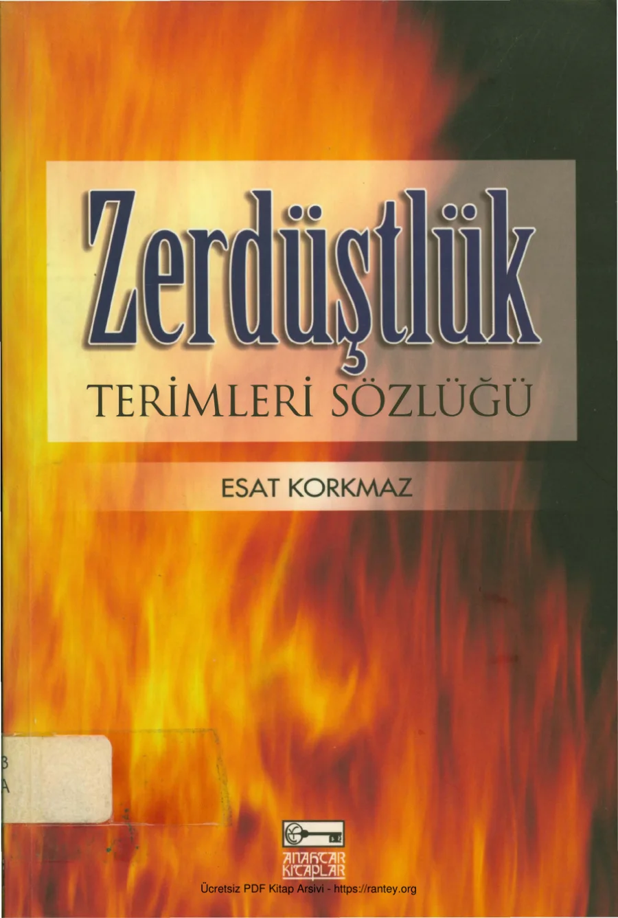 Zerdüştlük Terimleri Sözlüğü kapak görseli