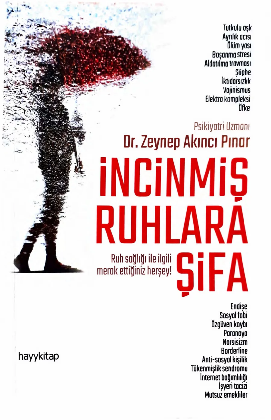 Zeynep Akıncı Pınar İncinmiş Ruhlara Şifa Hayykitap Yayınları kapak görseli