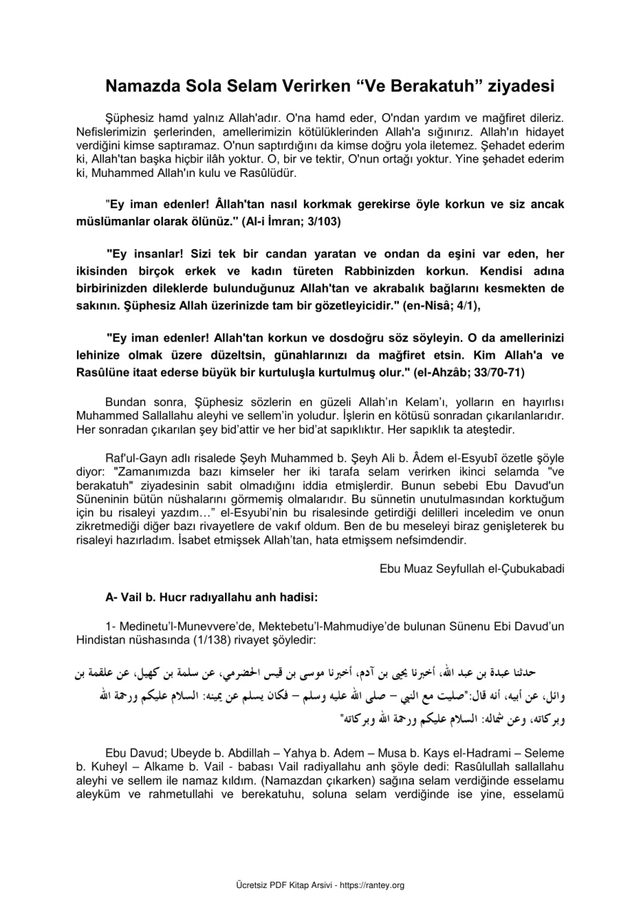 Ziyadesi Ebu Abdulmumin Tekin Mıhçı kapak görseli