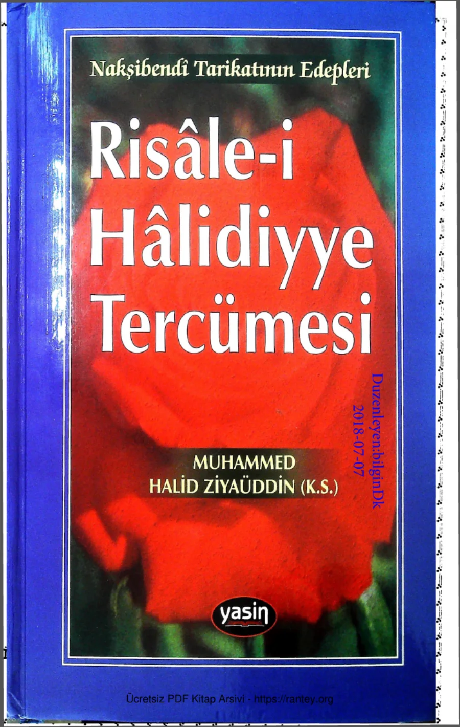 Ziyuddin Risalei Hamidiye Tercumesi kapak görseli