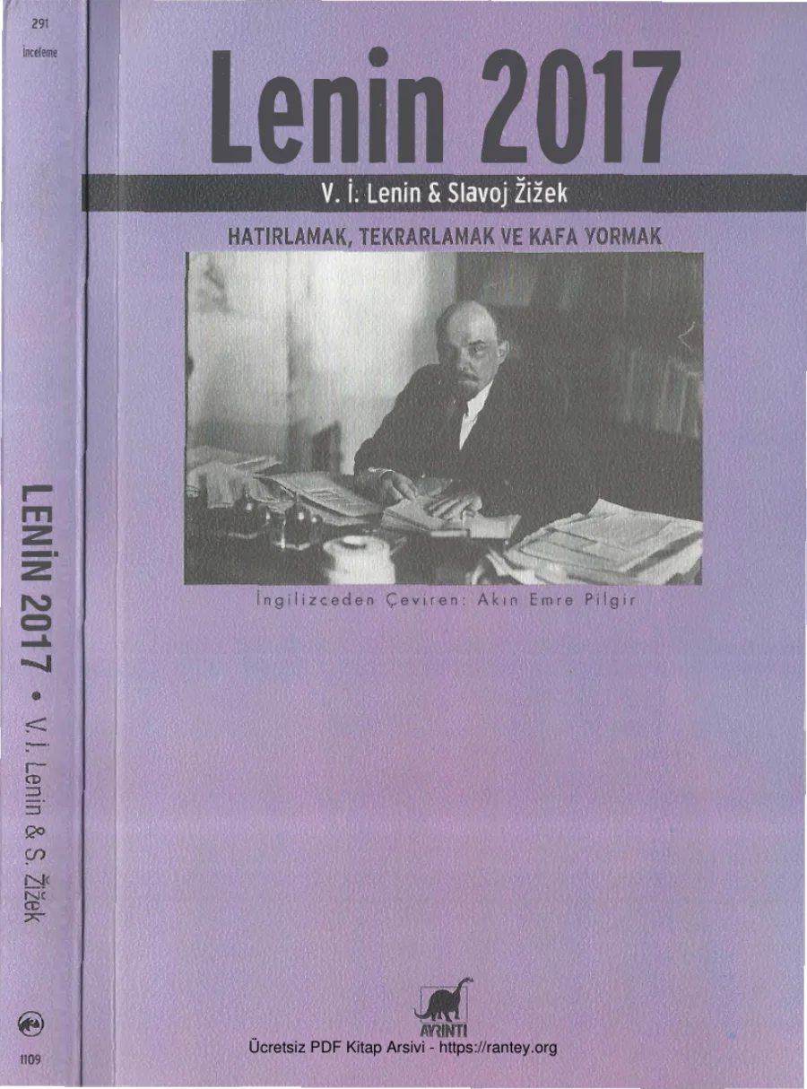 Zizek Lenin 2017 kapak görseli