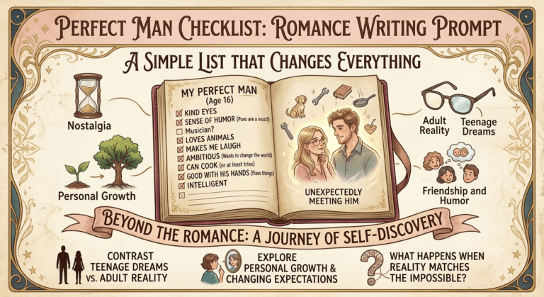 Perfect Man Checklist Romance Writing Prompt