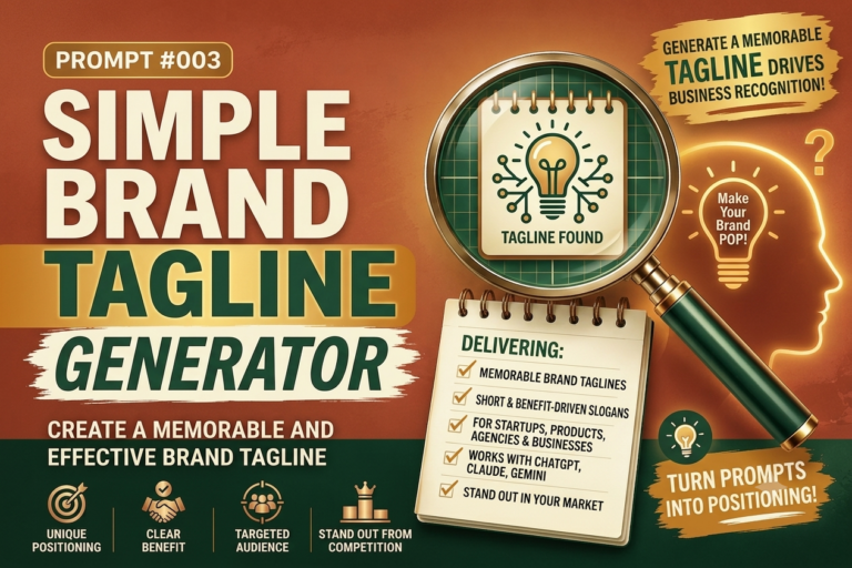 Simple Brand Tagline Generator Prompt